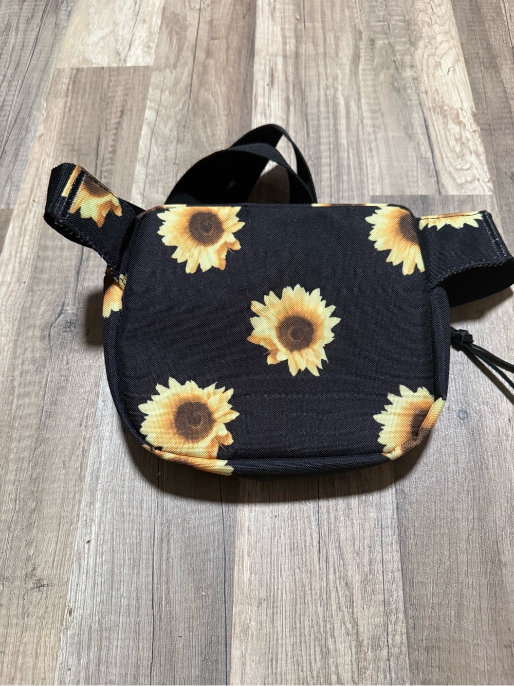 Herschel Supply Company Black Crossbody with Sunflower Print